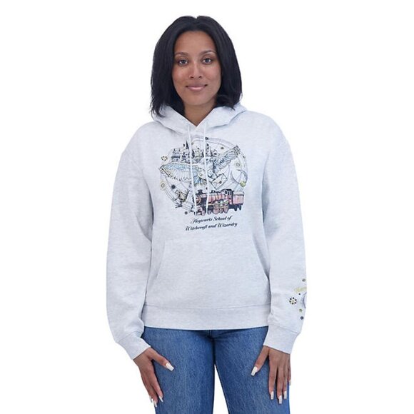 New Harry Potter Character Hoodie Hogwarts School of Witchcraft Wizardry Owl - Picture 1 of 2